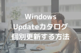 Windows Updateカタログ 個別更新する方法