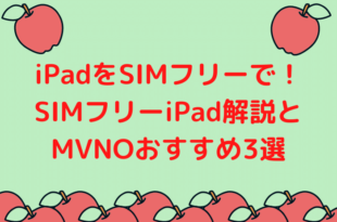 iPadをSIMフリーで！SIMフリーiPad解説とMVNOおすすめ3選