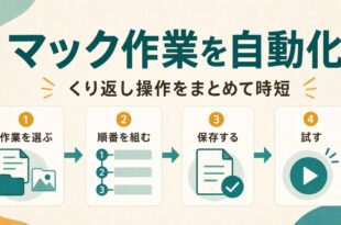 マック作業を自動化する流れを整理したアイキャッチ画像