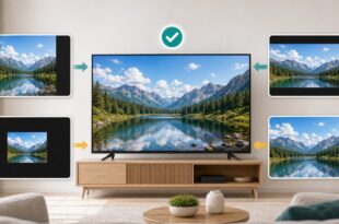 テレビ画面が小さくなった時の画面比率と表示設定の確認順をまとめたアイキャッチ画像