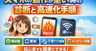 スマホの動作が重いときの診断と高速化手順【iPhone・Android対応】完全ガイド