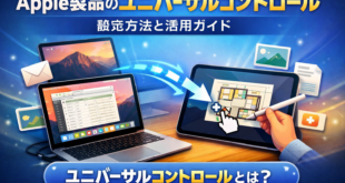 Apple ユニバーサルコントロール完全ガイド：1組のキーボードとマウスで複数デバイスを自在に操る