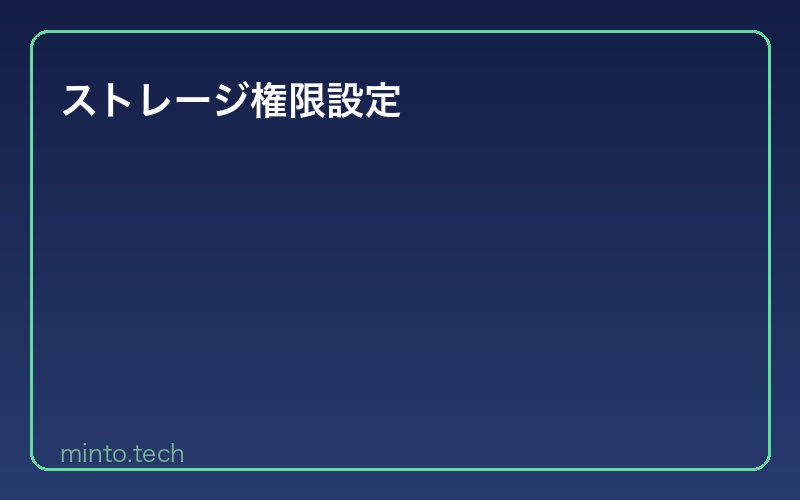 ストレージ権限設定