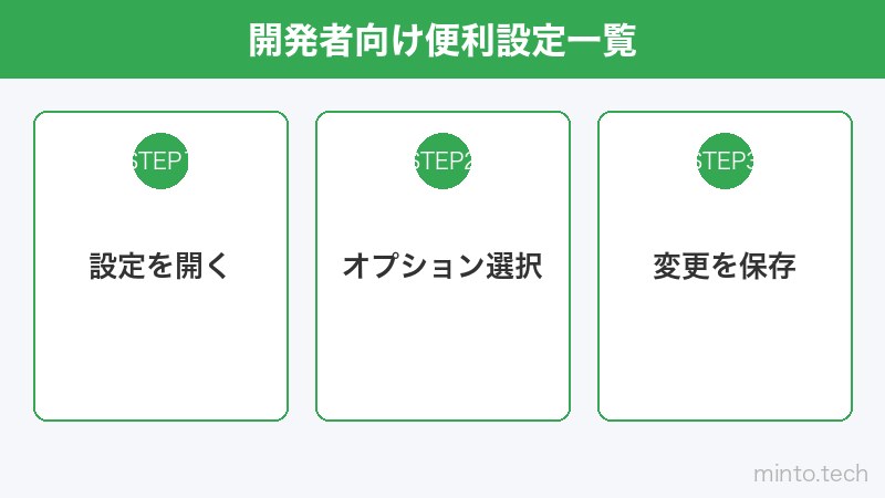 開発者向け便利設定一覧