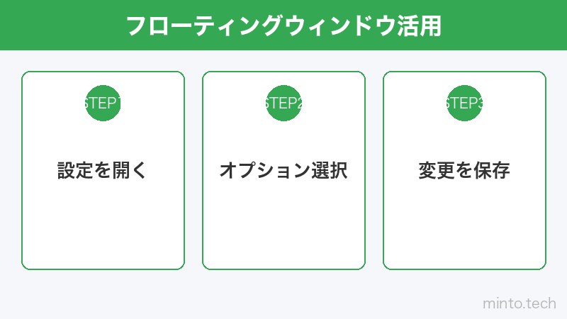 フローティングウィンドウ活用