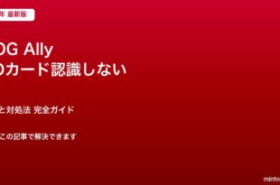 ROG Ally SDカード認識対処法