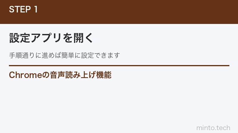 Chromeの音声読み上げ機能