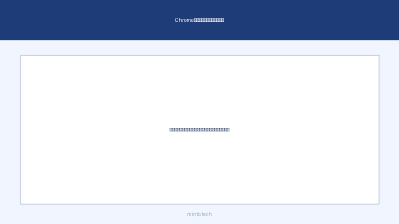 Chromeのリーディングリスト画面