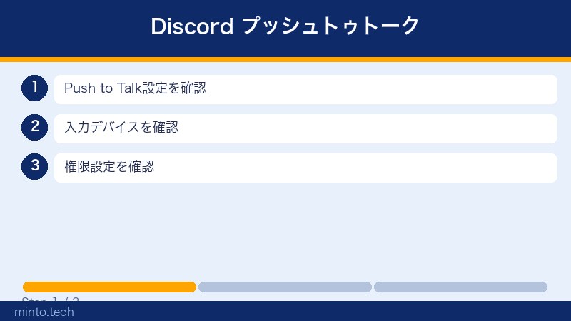 Discord プッシュトゥトーク