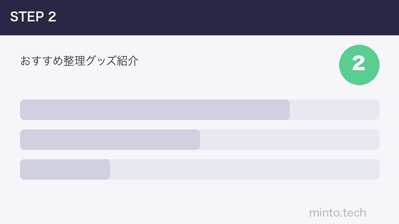 おすすめ整理グッズ紹介