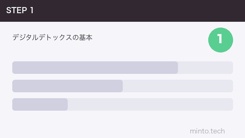 デジタルデトックスの基本