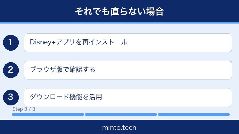 Disney+動画再生できない対処法3