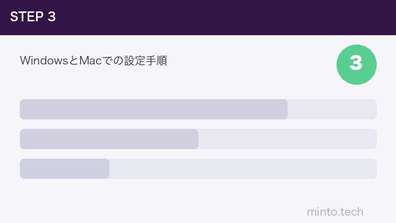 WindowsとMacでの設定手順