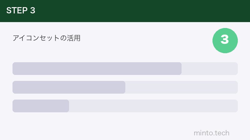 アイコンセットの活用