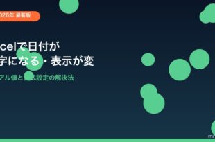 Excel日付が数字になる