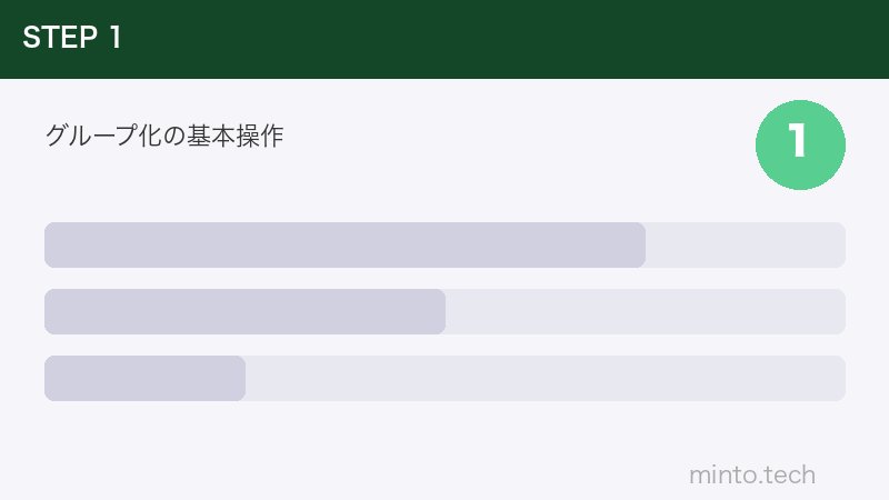 グループ化の基本操作
