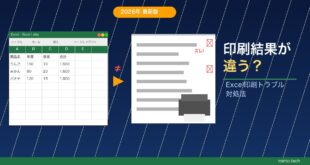 【2026年最新版】Excelの印刷プレビューと実際の印刷が違う原因と対処法