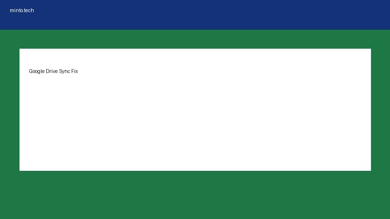 GoogleDrive同期できない対処法 画像3