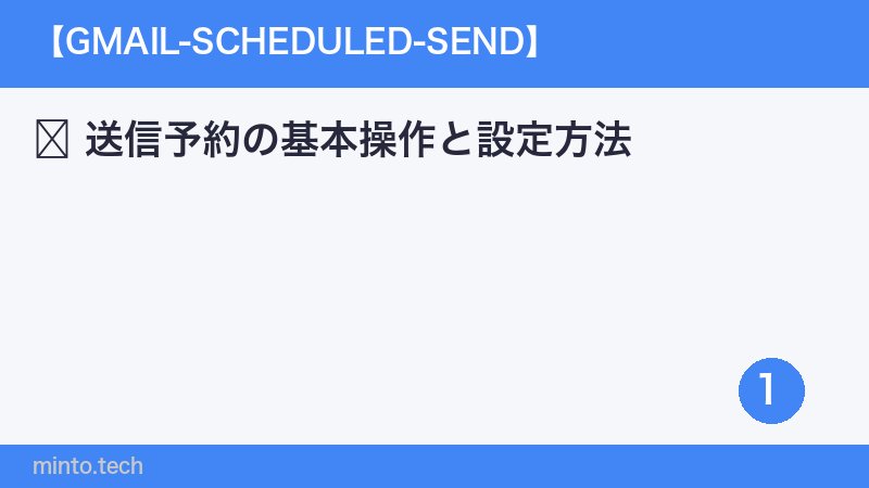 送信予約の基本操作と設定方法