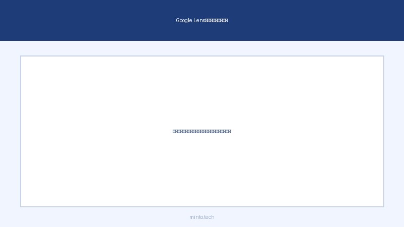 Google Lensが正常動作する状態