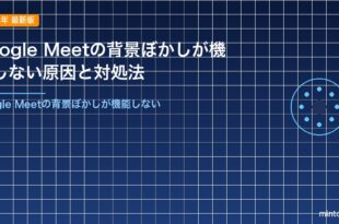 Google Meetの背景ぼかしが機能しない原因と対処法