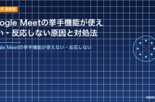 Google Meetの挙手機能が使えない・反応しない原因と対処法
