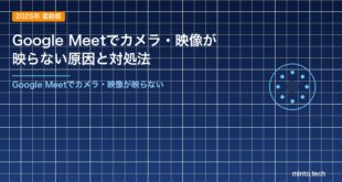 Google Meetでカメラ・映像が映らない原因と対処法