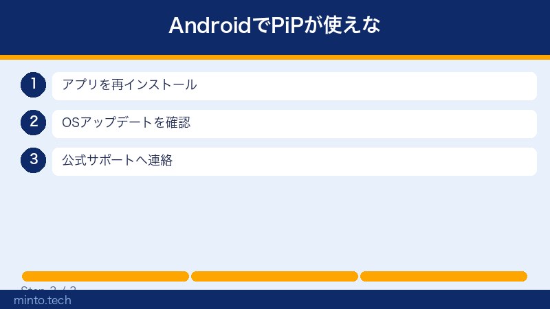 AndroidでPiPが使えな