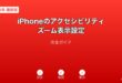 iPhoneアクセシビリティズーム設定ガイド