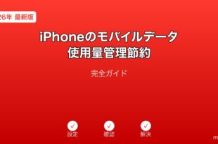 iPhoneモバイルデータ使用量管理ガイド