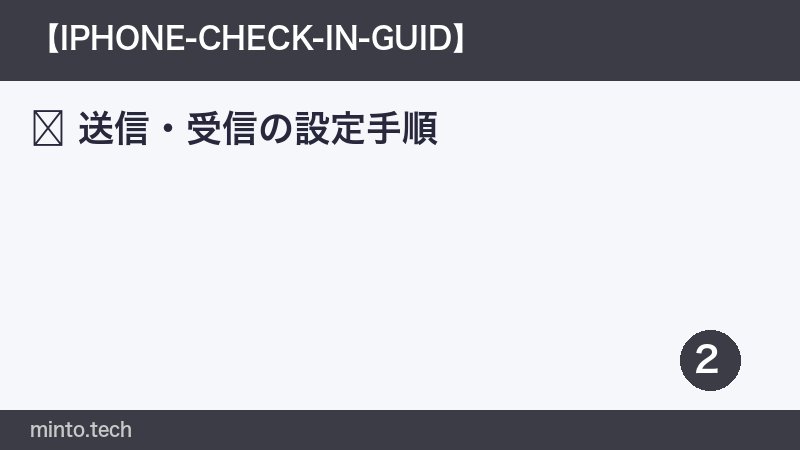 送信・受信の設定手順