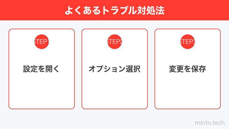 よくあるトラブル対処法