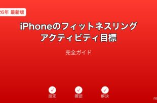 iPhoneフィットネスリングアクティビティ目標ガイド