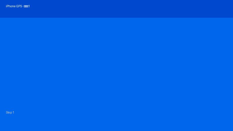 iPhoneGPS使えない対処法 画像1
