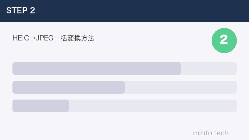 HEIC→JPEG一括変換方法