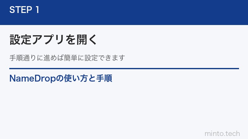 NameDropの使い方と手順