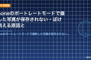 iPhoneのポートレートモードで撮影した写真が保存されない・ぼけが消える原因と