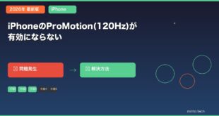 【2026年最新版】iPhoneのProMotion（120Hz）ディスプレイが有効にならない・滑らかにならない原因と対処法