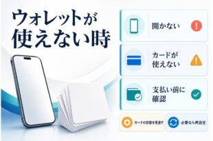 iPhoneのウォレットが使えない時の確認順をまとめた図解