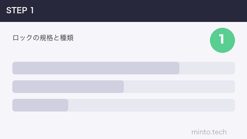 ロックの規格と種類