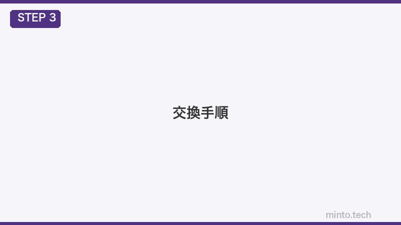 交換手順