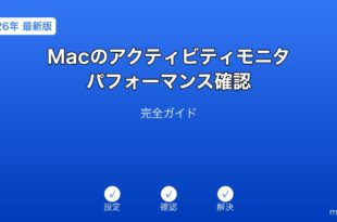 Macアクティビティモニタパフォーマンスガイド