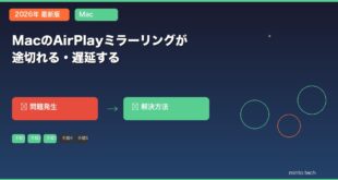 【2026年最新版】MacのAirPlayミラーリングが途切れる・遅延する原因と対処法