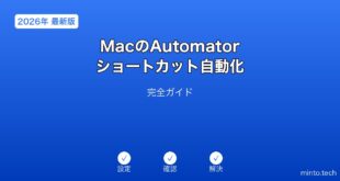 MacのAutomatorとショートカットアプリでワークフローを自動化するガイド