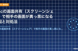 Macの画面共有（スクリーンシェア）で相手の画面が真っ黒になる原因と対処法