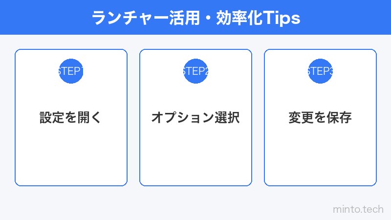 ランチャー活用・効率化Tips