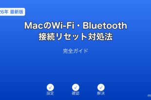 MacWi-FiBluetooth接続リセットガイド