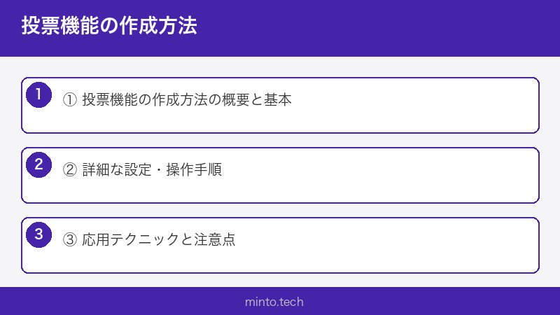 投票機能の作成方法