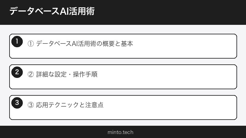 データベースAI活用術