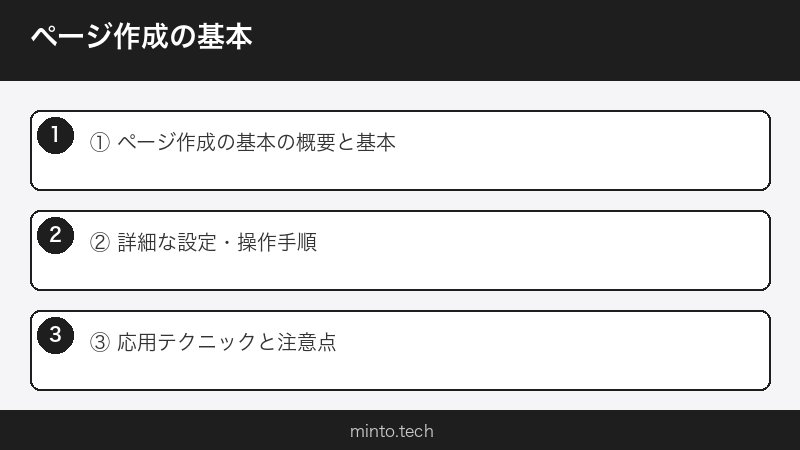 ページ作成の基本